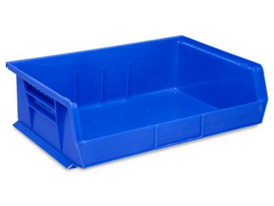  Plastic Stackable Bins - 11 x 16 1/2 x 5"