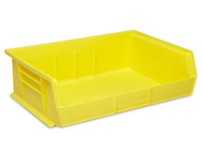 Plastic Stackable Bins - 11 x 16 1/2 x 5", Yellow S-13537Y