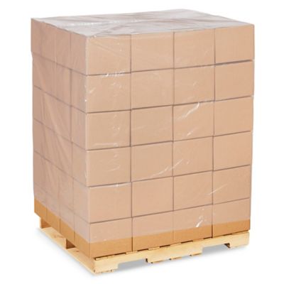46 x 42 x 72" 4 Mil Clear Heavy Duty Pallet Covers S-13552