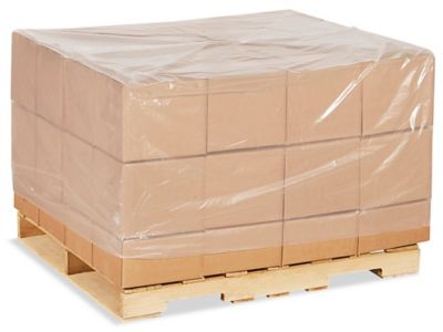 48 x 42 x 48" 4 Mil Clear Heavy Duty Pallet Covers S-13553