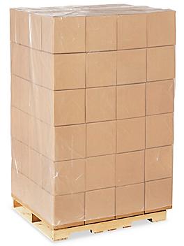 48 x 48 x 96" 4 Mil Clear Pallet Covers S-13556