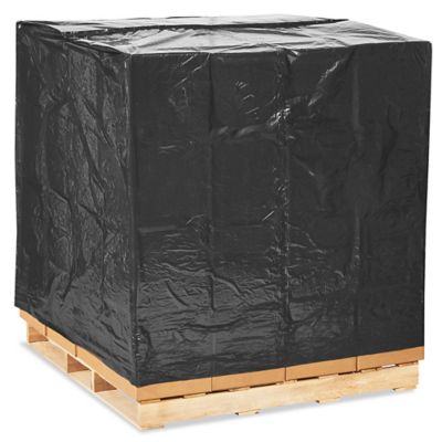 51 x 49 x 73" 2 Mil Black Pallet Covers S-13560