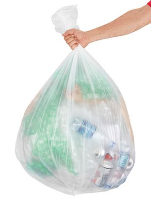 Uline Economy Trash Liners - Natural, 56-60 Gallon, .47 Mil S-13563