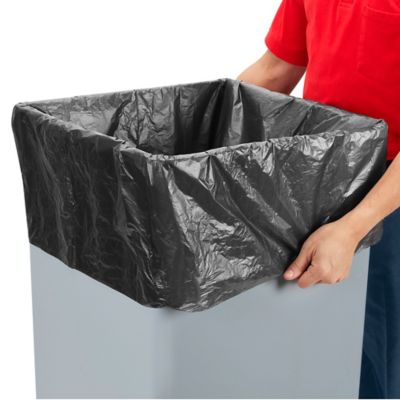 Uline Economy Coreless Trash Liners - .55 Mil, 40-45 Gallon, Black S-13568BL