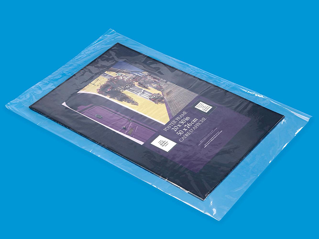 200 CLEAR 24 x 36 POLY BAGS PLASTIC LAY FLAT OPEN TOP PACKING ULINE BEST 1 MIL 