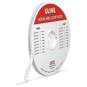 Tape Dots - Loop, White, 3/8" S-13615