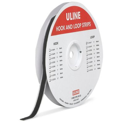 Tape Strips - Loop, Black, 1/2" x 75' S-13617