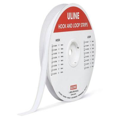 Tape Strips - Hook, White, 1/2 x 75' S-13618 - Uline