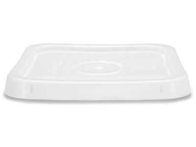 Square Pail - 4 Gallon, White S-13650W - Uline