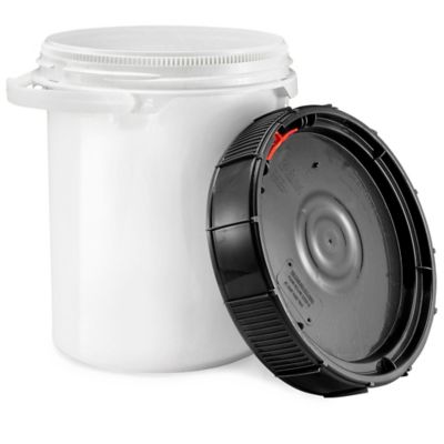 Screw Top Pail - 5 Gallon, Black Lid S-13652BL