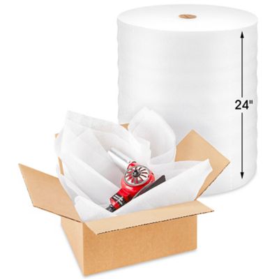 Uline Rollo de Espuma para Envío por Paquetería - 1/4", 24" x 150', Perforated S-13654P