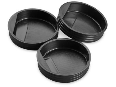 Plastic End Caps - 2", Black S-1365BL