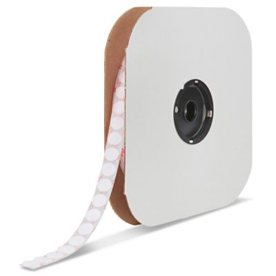 Tape Dots - Loop, White, 5/8 S-14546 - Uline