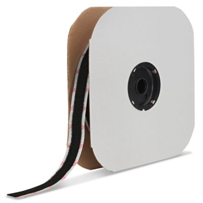 Velcro® Brand Tape Strips - Loop, Black, 1/2 x 75