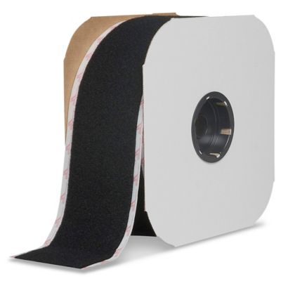 Velcro® Brand Tape Strips - Loop, Black, 4