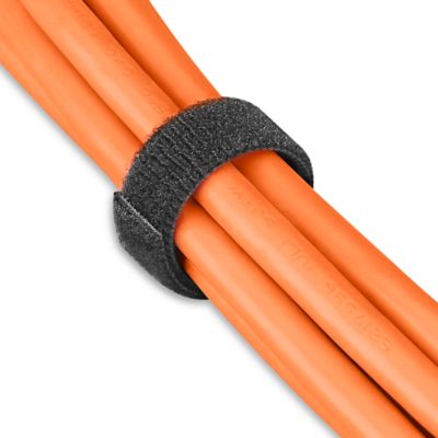 Velcro® Brand Self-Grip Straps - 1/2 x 75', Black S-13671BL - Uline