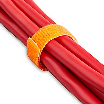 Velcro&reg; Brand Self-Grip Straps - 1/2" x 75', Orange S-13671O