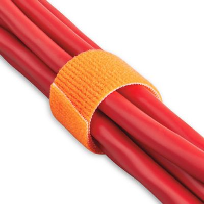 Velcro&reg; Brand Self-Grip Straps - 1" x 75', Orange S-13672O