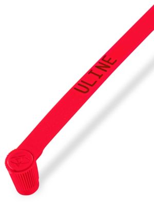 Uline Tamper Evident Plastic Truck Seals - Red S-13677R