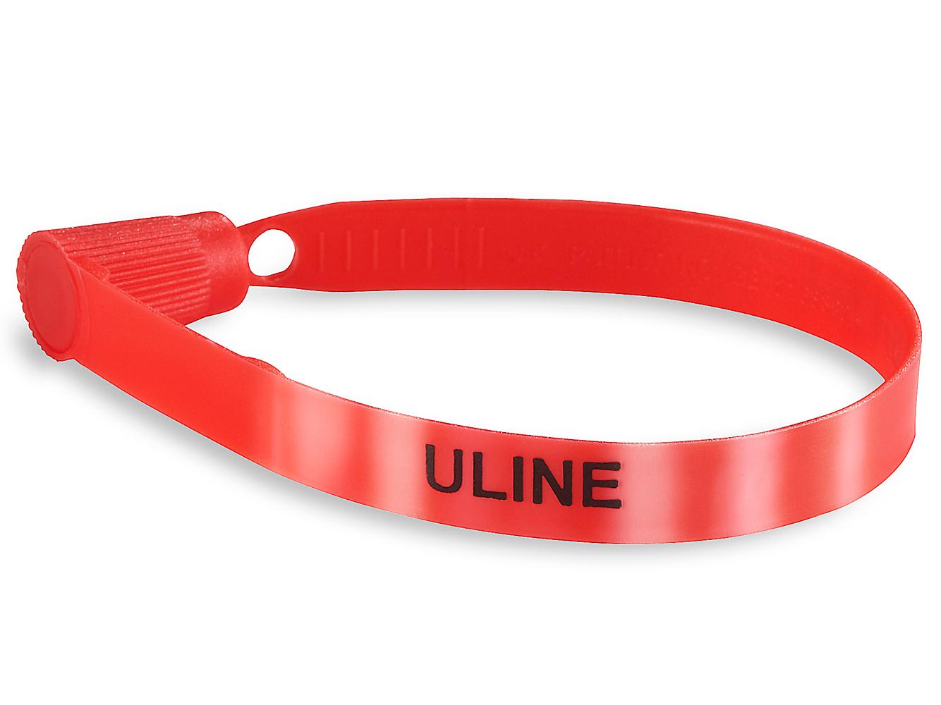 Uline S-13677R RED Plastic Truck Seals 100 COUNT Free Shipping 