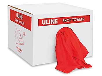 Shop Towels - 25 lb box, Red S-13712R
