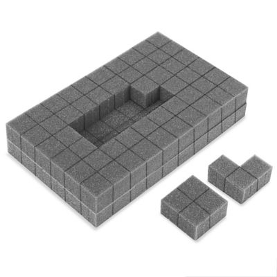 Pre-Cut Double-Sided Foam Squares - 1/16 thick, 1/2 x 1/2 S-13708 - Uline