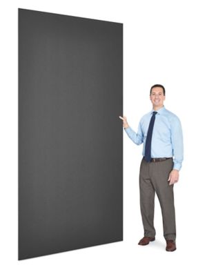 Repositionable Adhesive Foam Core Board - 24 x 36, Black, 3/16 Thick - ULINE - Carton of 25 - S-14745
