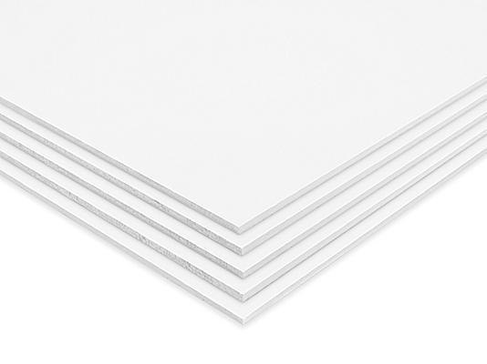 Repositionable Adhesive Foam Core Board - 24 x 36, White, 3/16 Thick - ULINE - Carton of 25 - S-13725