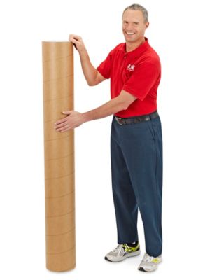2-piece Adjustable Kraft Mailing Tubes with End Caps - 4 3/4 x 60 - 120,  .18 thick S-12645 - Uline
