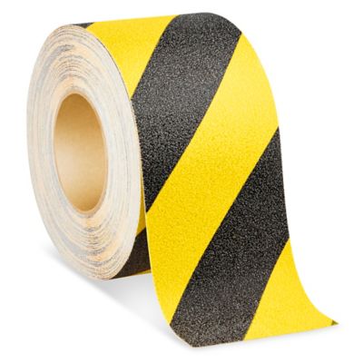 Anti-Slip Tape - 4 x 60', Yellow/Black - ULINE - S-13766