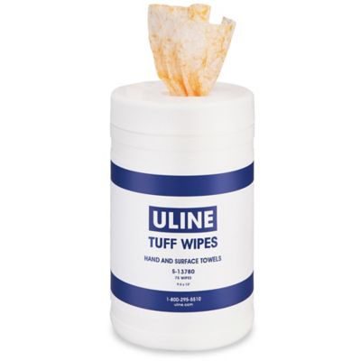 Uline Tuff Wipes&reg; - 75 ct S-13780