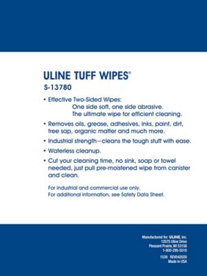 ULINE Tuff Wipes - 75 ct - S-13780
