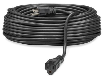 All Purpose Extension Cord - 100', Black S-13798BL - Uline