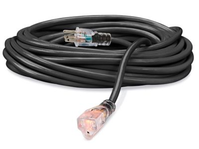 Heavy Duty Extension Cord - 50', 12 Gauge, Black S-13799BL