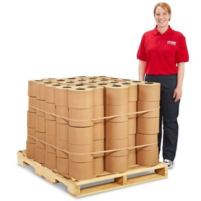 30 lb Kraft Paper Roll Skid Lot - 6" x 1,200' S-13805S