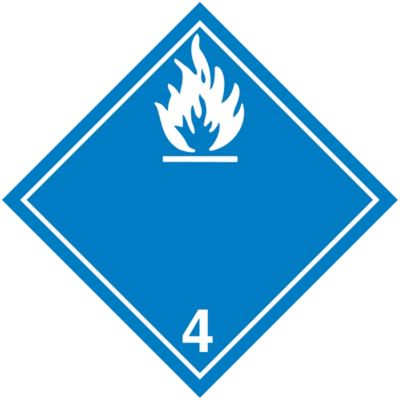T.D.G. Placard - Water Reactive Substance, Tagboard S-13915T
