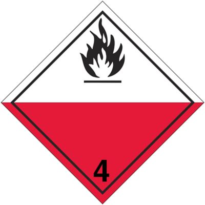 International Placard - Spontaneously Combustible, Tagboard S-13917T