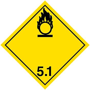 International Placard - Oxidizing Substances, Tagboard S-13918T