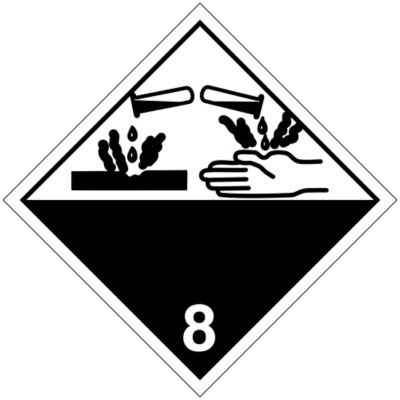  International Placard - Corrosive