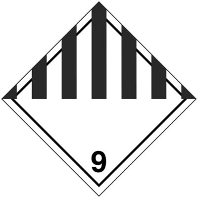 T.D.G. Placard - Miscellaneous Dangerous Goods, Tagboard S-13927T