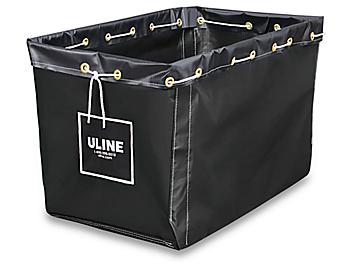 Replacement Liner for Vinyl Basket Truck - 30 x 20 x 20 1/2", Black S-13928BL