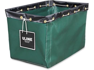 Doublures de rechange pour chariot porte-panier en vinyle – 30 x 20 x 20 1/2 po, vert