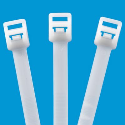 Releasable Nylon Cable Ties - 18", Natural S-14022NAT