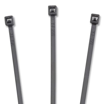 Black UV Stabilized Nylon Cable Ties - 7", 18 lb S-14035