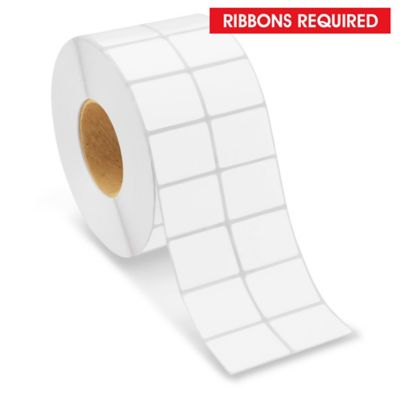 Industrial Thermal Transfer Labels 2Up, 2 x 1 1/2", Ribbons Required