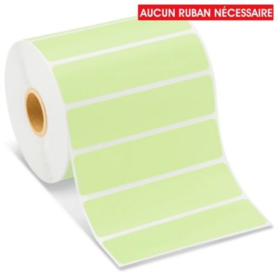 Desktop Direct Thermal Labels - Green, 4 x 1" S-14064G