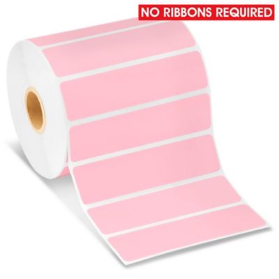 Desktop Direct Thermal Labels - Pink, 4 x 1" S-14064P