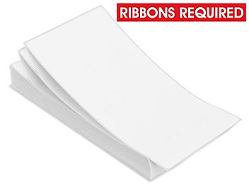 Fanfold Industrial Thermal Transfer Labels - 4 x 8", Ribbons Required S-14067