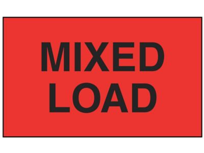 Étiquette adhésive – « Mixed Load » – 3 x 5 po