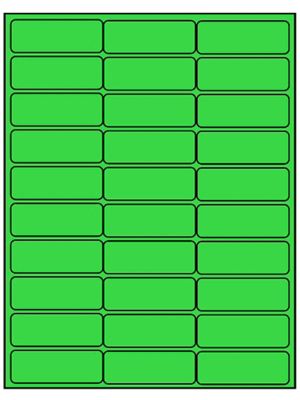  Removable Laser Labels - 2 5/8 x 1"